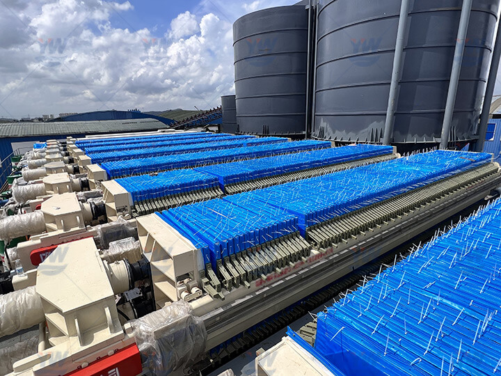 Project of sand washing wastewater treatment