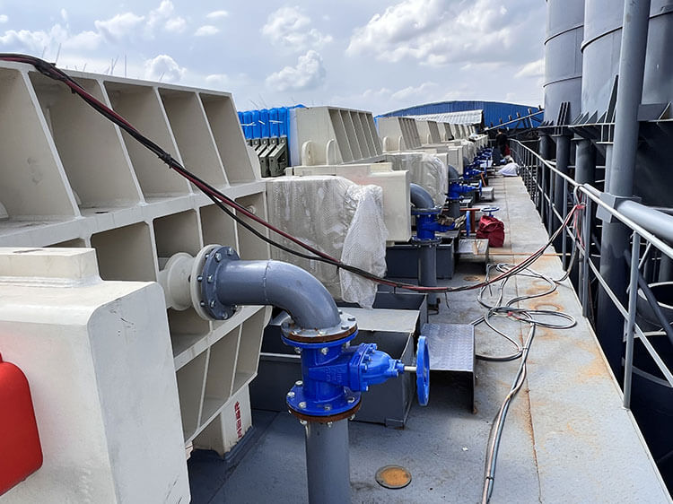 sand washing wastewater treatment with chamber filter press