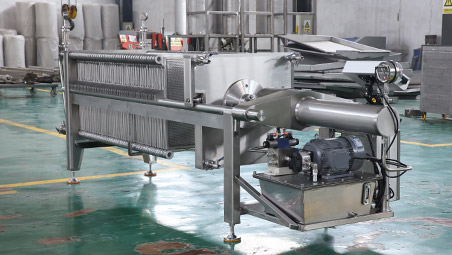 PLC Controlled Automatic Stainless Steel Plate and Frame Filter Machine